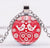 *READY TO SHIP* Polish Folk Design Glass Cabochon Pendant Necklace #4 Multiple Colors Available