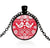 *READY TO SHIP* Polish Folk Design Glass Cabochon Pendant Necklace #4 Multiple Colors Available