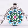 *READY TO SHIP* Polish Folk Design Glass Cabochon Pendant Necklace #5 Multiple Options