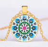 *READY TO SHIP* Polish Folk Design Glass Cabochon Pendant Necklace #5 Multiple Options
