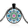 *READY TO SHIP* Polish Folk Design Glass Cabochon Pendant Necklace #5 Multiple Options