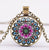 *READY TO SHIP* Polish Folk Design Glass Cabochon Pendant Necklace #6 Multiple Color Options