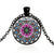 *READY TO SHIP* Polish Folk Design Glass Cabochon Pendant Necklace #6 Multiple Color Options
