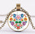 *READY TO SHIP* Polish Folk Design Glass Cabochon Pendant Necklace #10