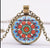 *READY TO SHIP* Polish Folk Design Glass Cabochon Pendant Necklace #11