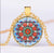 *READY TO SHIP* Polish Folk Design Glass Cabochon Pendant Necklace #11