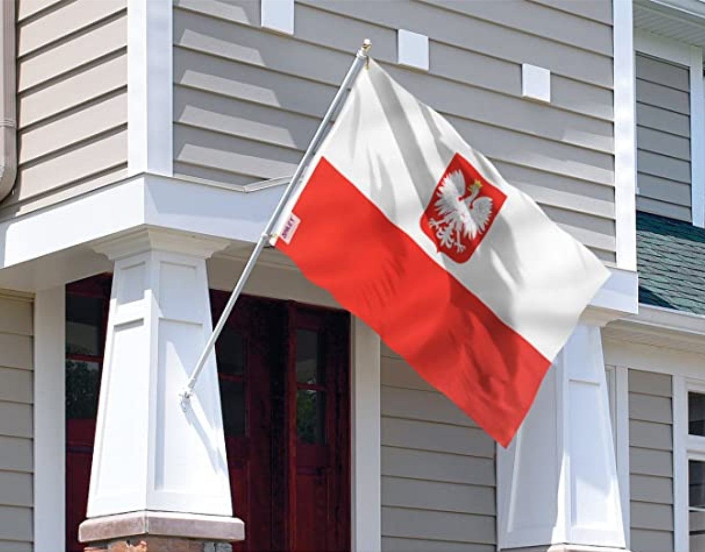 Poland Flag (w/ Eagle)