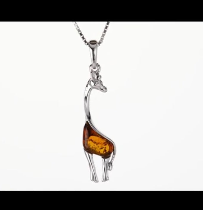 Giraffe Amber Necklace