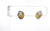 Sterling Silver and Baltic Honey Amber Stud Earrings