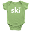 SKI with eagle baby bodysuit onesie