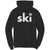 Ski with eagle hoodie back design