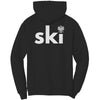 Ski with eagle hoodie back design
