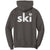 Ski with eagle hoodie back design