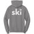 Ski with eagle hoodie back design