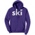 Ski with eagle hoodie back design