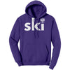 Ski with eagle hoodie back design