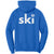 Ski with eagle hoodie back design