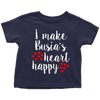 I Make Busia's Heart Happy Toddler Shirt - My Polish Heritage