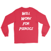 Will Work For Pierogi. Design on Back