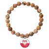 Polish Flag Beaded Bracelet - My Polish Heritage