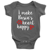 I Make Busia's Heart Happy Baby Onesie - My Polish Heritage