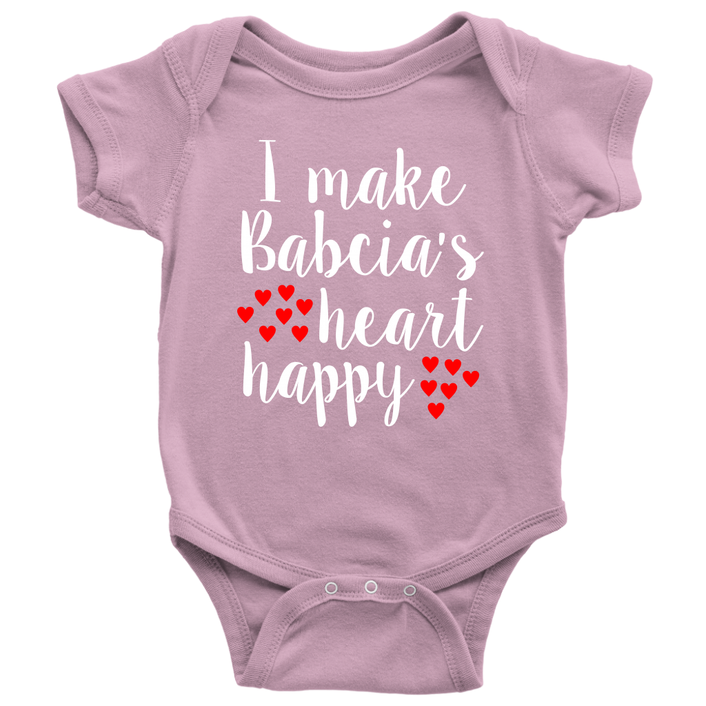 I Make Babcia's Heart Happy Onesie - My Polish Heritage