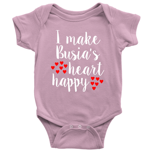 I Make Busia's Heart Happy Baby Onesie - My Polish Heritage