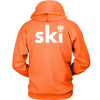 Ski with eagle Hoodie Back Design Only