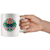 Polish Folk Art Rooster Circle Coffee Mug. 11oz and 15oz