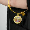 Gold I Make Babcia's Heart Happy with Circle Charm Bangle - My Polish Heritage