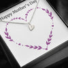 Happy Mother's Day Dainty Necklace Heart Charms