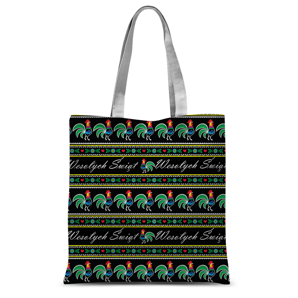 Polish rooster Wesołych Świąt ﻿Classic Sublimation Tote Bag
