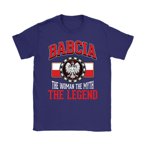 Babcia: The Woman The Myth The Legend Polish Eagle Shirt - My Polish Heritage