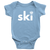 SKI with eagle baby bodysuit onesie