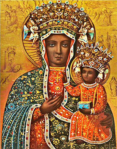 Black Madonna of Czestochowa Decal