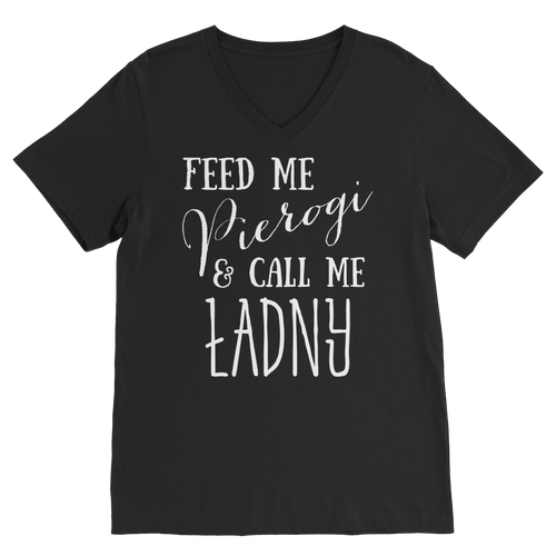 Feed Me Pierogi Premium V-Neck T-Shirt