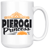 Pierogi Princess White 15oz Mug - My Polish Heritage