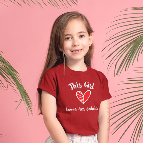 This Girl Loves Her Babcia Kids Shirt
