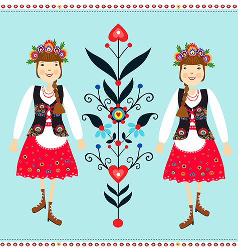 Polish Folk Sticker