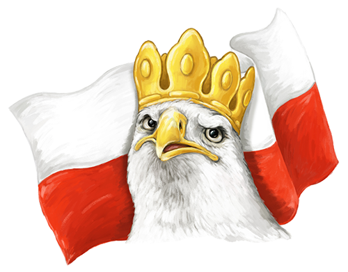 Eagle and Polish Flag 2 Sticker