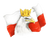Eagle and Polish Flag Sticker