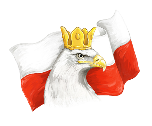 Eagle and Polish Flag Sticker