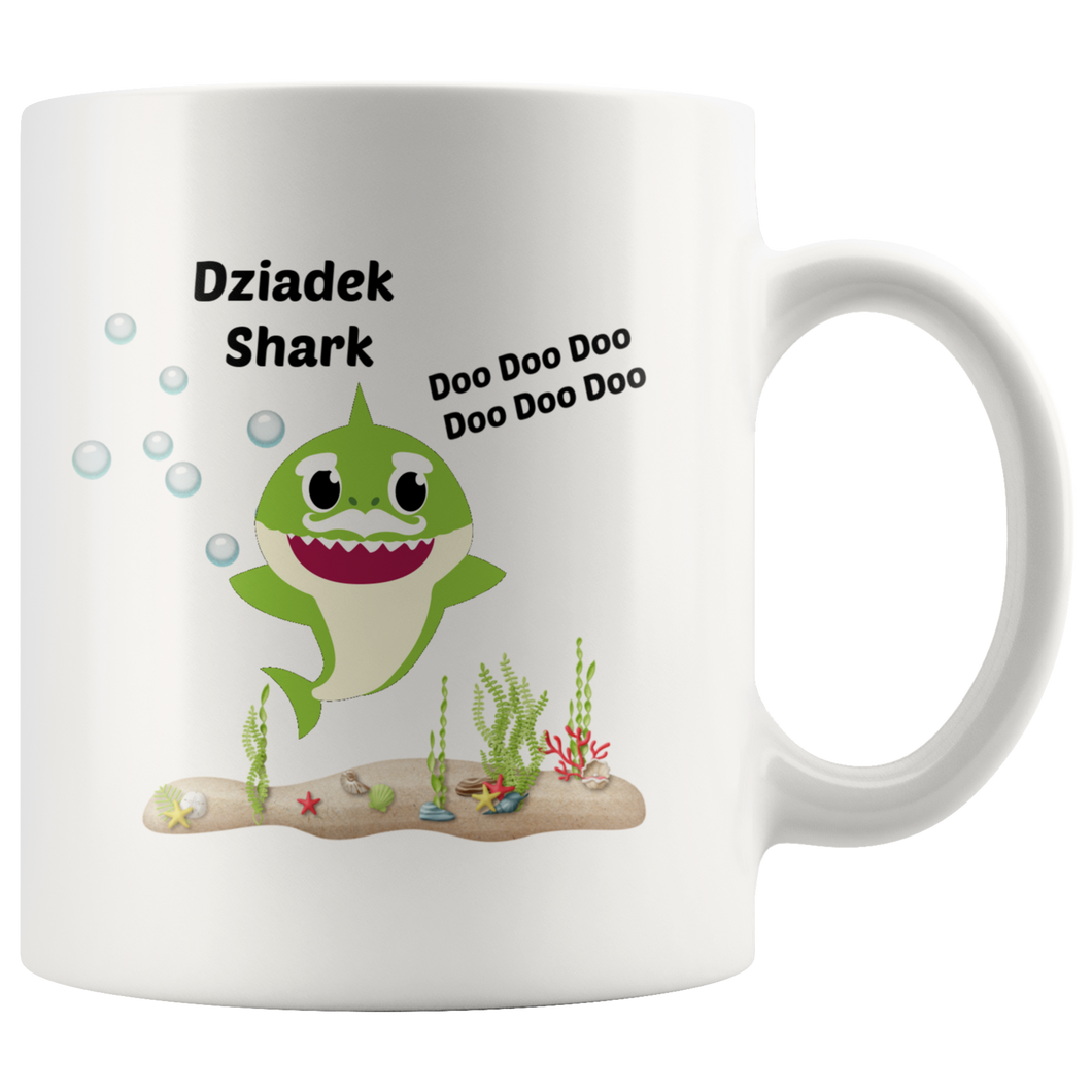 Dziadek and Babcia Shark Coffee Mugs