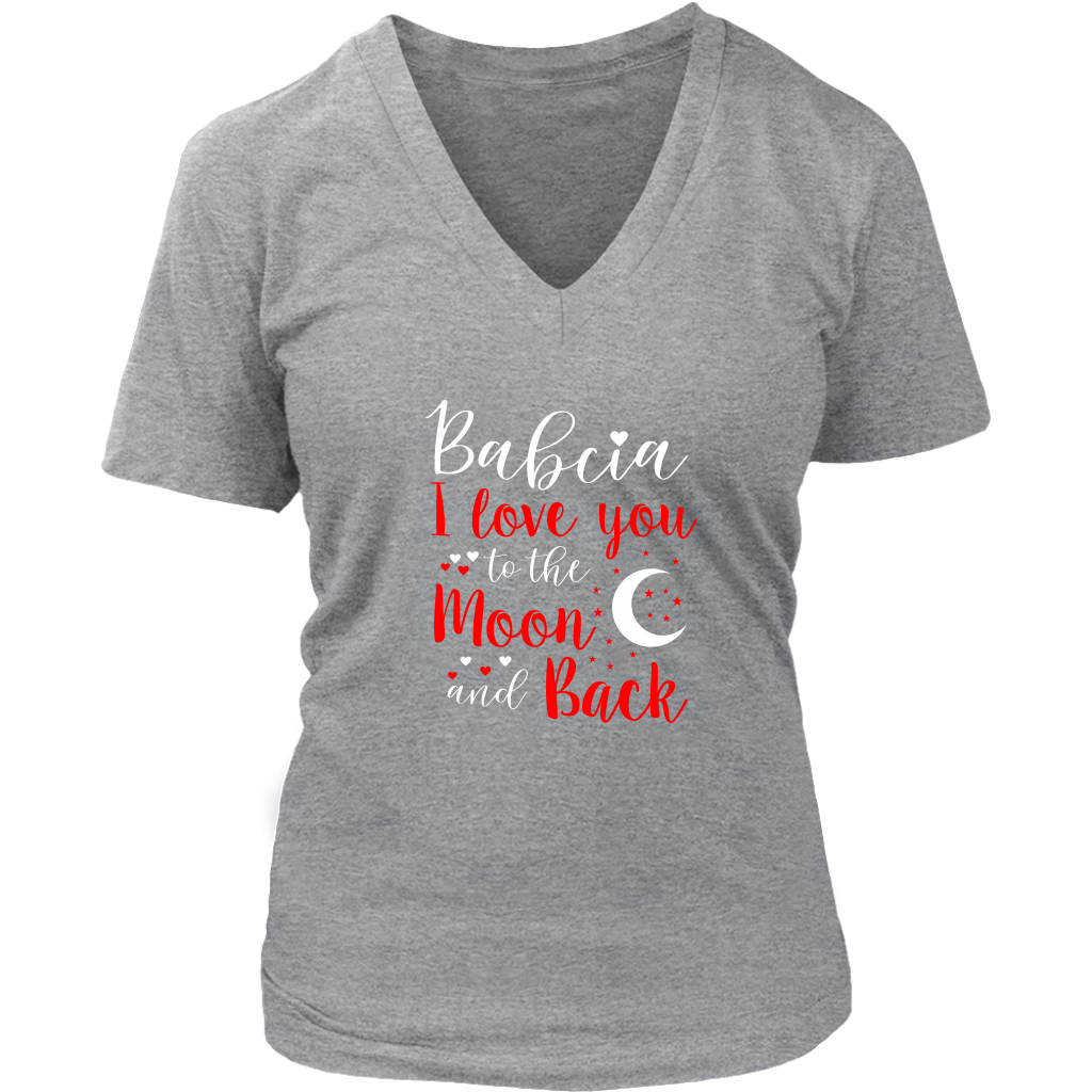 Babcia I Love You to the Moon and Back Shirt - My Polish Heritage