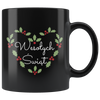 Wesołych Świąt Merry Christmas in Polish Mug with Holly Heart