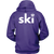 Ski with eagle Hoodie Back Design Only