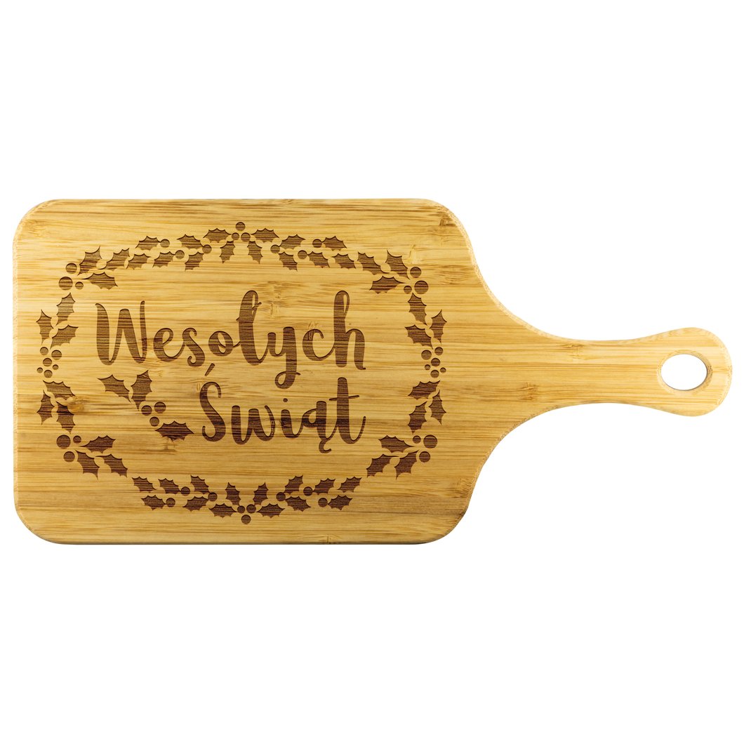 Merry Christmas in Polish Cutting Board
