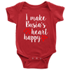 I Make Busia's Heart Happy Baby Onesie - My Polish Heritage