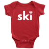 SKI with eagle baby bodysuit onesie