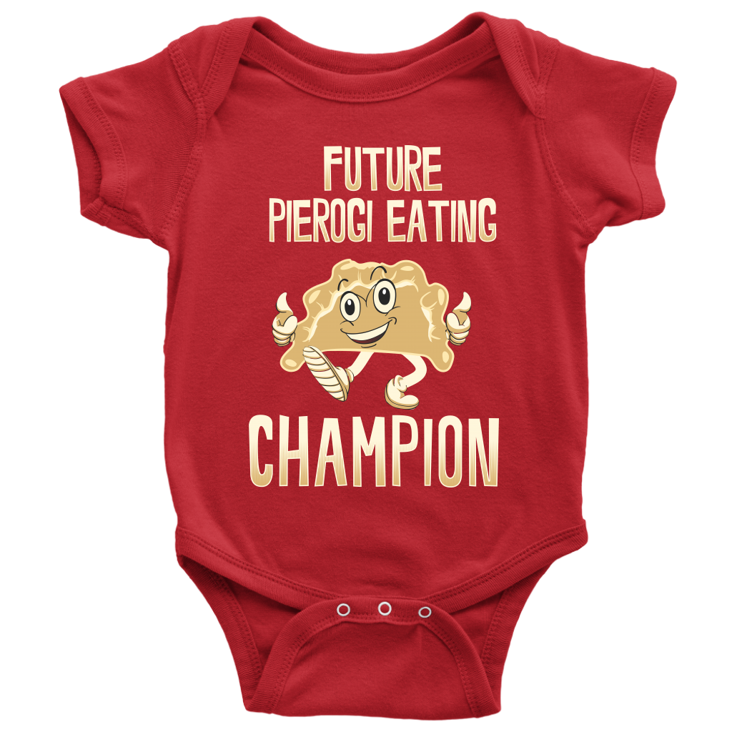 Future Pierogi Eating Champion Baby Onesie - My Polish Heritage